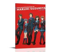 ZZFHLBSC The Disappearance of Haruhi Suzumiya Classic And Outstanding Anime Canvas Poster Wall Art Decorative Painting Bedroom Painting Posters 12x18inch(30x45cm) Frame-style