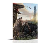 ZZFIAY Ark:Survival Evolved Waterproof Canvas Poster Anti-fingerprint Wear-resistant Decorative Painting Long-lasting And Durable Suitable for Entrance CorridorFrame-style24x36inch(60x90cm)