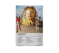 ZZFIAY Astroworld-Travis Scott Waterproof Canvas Poster Anti-fingerprint Wear-resistant Decorative Painting Long-lasting And Durable Suitable for Entrance CorridorUnframe-style12x18inch(30x45cm)