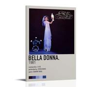 ZZFIAY Bella Donna Stevie Nicks Waterproof Canvas Poster Anti-fingerprint Wear-resistant Decorative Painting Long-lasting And Durable Suitable for Entrance CorridorFrame-style08x12inch(20x30cm)
