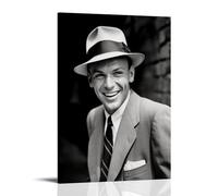 ZZFIAY Frank Sinatra Waterproof Canvas Poster Anti-fingerprint Wear-resistant Decorative Painting Long-lasting And Durable Suitable for Entrance CorridorFrame-style12x18inch(30x45cm)