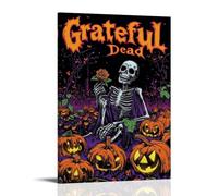ZZFIAY Grateful Dead Waterproof Canvas Poster Anti-fingerprint Wear-resistant Decorative Painting Long-lasting And Durable Suitable for Entrance CorridorFrame-style16x24inch(40x60cm)