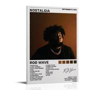 ZZFIAY Nostalgia-Rod Wave Waterproof Canvas Poster Anti-fingerprint Wear-resistant Decorative Painting Long-lasting And Durable Suitable for Entrance CorridorFrame-style12x18inch(30x45cm)
