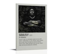 ZZFIAY Rod Wave SoulFly Waterproof Canvas Poster Anti-fingerprint Wear-resistant Decorative Painting Long-lasting And Durable Suitable for Entrance CorridorFrame-style24x36inch(60x90cm)