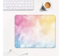 ZZGBDWOU mouse mat 340 x 280 x 3 mm Gaming Mouse Pad with Non-Slip Rubber Base and Smooth Surface, Portable, Compatible with Laser and Optical Mice, Mouse Pad for Home Office Work, Pink & Blue XS#909