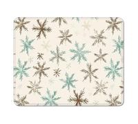 ZZGBDWOU Mouse Pad with Stitched Edge, Non-Slip Rubber Base, Smooth-Textured Surface and Waterproof Mousepad for Computers, Laptop, Office and Home, 18 x 23 cm, Brown & Green XS#476