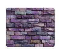 ZZGBDWOU Mouse Pad with Stitched Edge, Non-Slip Rubber Base, Smooth-Textured Surface and Waterproof Mousepad for Computers, Laptop, Office and Home, 32 x 26 cm, Purple & Grey XS#670