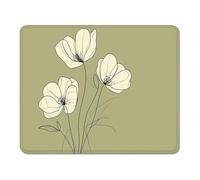 ZZGBDWOU Mouse Pad with Stitched Edge, Non-Slip Rubber Base, Smooth-Textured Surface and Waterproof Mousepad for Computers, Laptop, Office and Home, 29 x 24 cm, Mustard Color & Simple XS#1000