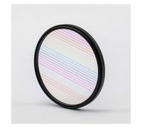 ZZGXWM Rainbow Starlight Drawing Filter 77mm 82mm | Widescreen Movie Special Effects | Horizontal Spot Filter for Night Scene Shooting(82MM)