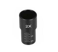 ZZGXWM Wide Field Microscope Eyepiece 2X 3X 10X 16X 20X 25X 30X 50X - 23.2mm Mount for Biological Microscopes(2X)