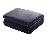 ZZGZZG Throw Blanket Sofa 155 x 220 cm Luxuriously Soft and Cozy Soft Warm Large Throws Improved Sleep for Sofas, Bed, Couches, Dark Grey