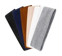 ZZHBOO 6 Piece Polyester Elastic Headband Set Sweat Wicking Multicoloured for Yoga, Fitness, Running, Pilates & Sports, 6 x 23.5 cm