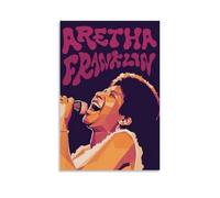 ZZHCMP Aretha FranklinMural Canvas Poster Living Room Decoration Bedroom And Office Antifouling Waterproof Moisture-Proof Youth GiftUnframe-style24x36inch(60x90cm)