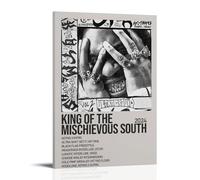 ZZHCMP Denzel Curry King of The Mischievous South Vol. 2Mural Canvas Poster Living Room Decoration Bedroom And Office Antifouling Waterproof Moisture-Proof Youth GiftFrame-style20x30inch(50x75cm)