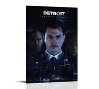 ZZHCMP Detroit Become HumanMural Canvas Poster Living Room Decoration Bedroom And Office Antifouling Waterproof Moisture-Proof Youth GiftFrame-style16x24inch(40x60cm)
