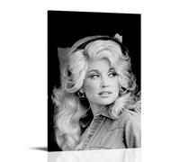ZZHCMP Dolly PartonMural Canvas Poster Living Room Decoration Bedroom And Office Antifouling Waterproof Moisture-Proof Youth GiftFrame-style12x18inch(30x45cm)