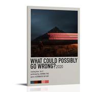 ZZHCMP Dominic Fike What Could Possibly Go Wrong 2Mural Canvas Poster Living Room Decoration Bedroom And Office Antifouling Waterproof Moisture-Proof Youth GiftFrame-style24x36inch(60x90cm)