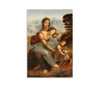 ZZHCMP Leonardo Da Vinci PaintingMural Canvas Poster Living Room Decoration Bedroom And Office Antifouling Waterproof Moisture-Proof Youth GiftUnframe-style16x24inch(40x60cm)