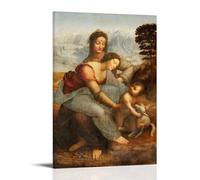 ZZHCMP Leonardo Da Vinci PaintingMural Canvas Poster Living Room Decoration Bedroom And Office Antifouling Waterproof Moisture-Proof Youth GiftFrame-style08x12inch(20x30cm)