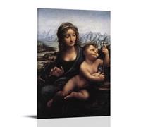 ZZHCMP Leonardo Da VinciMural Canvas Poster Living Room Decoration Bedroom And Office Antifouling Waterproof Moisture-Proof Youth GiftFrame-style16x24inch(40x60cm)