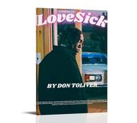 ZZHCMP Love Sick by Don ToliverMural Canvas Poster Living Room Decoration Bedroom And Office Antifouling Waterproof Moisture-Proof Youth GiftFrame-style16x24inch(40x60cm)