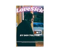 ZZHCMP Love Sick by Don ToliverMural Canvas Poster Living Room Decoration Bedroom And Office Antifouling Waterproof Moisture-Proof Youth GiftUnframe-style12x18inch(30x45cm)