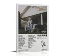 ZZHCMP One Thing At A Time Morgan Wallen AlbumMural Canvas Poster Living Room Decoration Bedroom And Office Antifouling Waterproof Moisture-Proof Youth GiftFrame-style12x18inch(30x45cm)