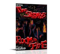 ZZHCMP The Strokes Room on FireMural Canvas Poster Living Room Decoration Bedroom And Office Antifouling Waterproof Moisture-Proof Youth GiftFrame-style20x30inch(50x75cm)