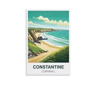 ZZHHEGN Constantine Cornwall Vintage Travel Poster 20x30inch(50x75cm) Canvas Art And Wall Art Picture Print