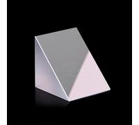 ZZHKVYUMH Optical Glass Triangular Prism with Reflecting Film - 30x30x30mm K9 Prism for Light Deflection and Beam Demonstration