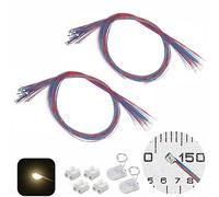ZZHOB 50PCS Pre-Wired 0805 SMD LEDs(Light Mode: Continuous Warm White Light) Micro LED Light Emitting Diode with Assembly Accessories (Warm White, 50pcs)