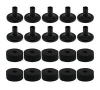 ZZHXSM 10Sets Cymbal Stand Felt Fisher Kit Plastic Drum Cymbal Stand Sleeves Drum Accessories, Black