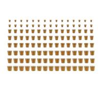 ZZHXSM 120PCS Glass Bottle Stopper DIY Craft Mini Conical Wine Container Replacement Cork Drink Bottle Plug 8 Sizes