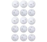 ZZHXSM 15PCS Rattle Ball Inserts Doll Noise Maker White 24mm Rattle Inserts Repair Rattle Box Restore Mute Old Toys Plastic for Animal Puppets Pet Toys