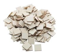 ZZHXSM 200PCS Unfinished Wood Blocks 1x1 Inch Rounded Corners Blank Natural Wood Blocks Craft Blanks for DIY Painting Writing Carving Letters Word Games