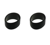 ZZHXSM 2PCS 25mm Diameter Black Badminton Racket Rubber Ring Suitable for Squash Racket Badminton Racket Baseball Racket
