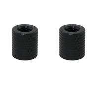 ZZHXSM 2PCS 3/8 to 3/8 Double Socket Cylindrical Adapter Screw Tripod Adapter Screw Aluminium Barrel Connector Nut Replacement for Motorised Rail Light Stand Tripods