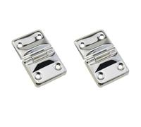 ZZHXSM 2PCS 44x27x5mm Silver Toolbox Suitcase Metal Hinges Butt Hinge for Mounting Drawer Box Jewellery Case Luggage Case