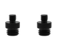 ZZHXSM 2PCS Black 3/8 Male to 5/8 Male Levelling Tripod Adaptor Screw Aluminium Tripod Screw Converter for Tripods Laser Level Binoculars