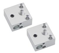 ZZHXSM 2PCS CR-10 Heating Block 3D Printer Accessories Aluminium Block Heat Sink CR10S for Full Metal End Ender 3s Ender 3 pro 5 Pro S4 S5