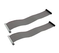 ZZHXSM 2pcs IDE 40-Pin Male to Female Hard Drive Extension Cable 30cm 11.8" M-F Flat Ribbon Cable (39 Pin + 1x Empty)