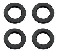 ZZHXSM 4PCS 5/8-27 Mic Stand Knurled Nut Double Locking Nut Black Aluminium Alloy Mic Screw For Boom Mic Holder Riding Mic Holder Camera Head