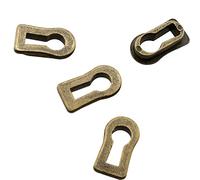 ZZHXSM 4pcs Zinc Alloy Keyhole Cover Bronze Tone for Cabinet Door, Dresser Drawers, Desk Antique, Modern Furniture Hardware