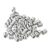 ZZHXSM 50PCS M5 x 0.8mm x 2D Helical Thread Insert 304 Stainless Steel Thread Sleeve Anti Loosening Shock-Resistant Metal Coil Sleeve