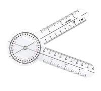 ZZHXSM 6" Goniometer 360 Degrees Protractor Medical Ruler Assess the Patient's Range of Motion