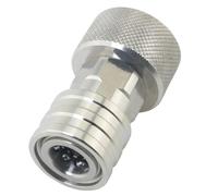 ZZHXSM Garden Hose to Pressure Washer Adapter 3/4 inch GHT to 1/4 inch Quick Connect Stainless Steel American Standard Thread For Car Washing Outdoor Cleaning Electric Nozzle Attachments