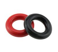 ZZHXSM Golf Weighted Swing Ring 2PCS Black and Red Golf Club Warm Up Weight Swing Donut for Men Women Golfer Practice, Golf Club Swing Trainer Ring,Weight Ring Diver