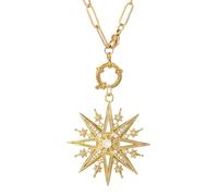 ZZHYGM 14K Gold Filled for Men Women, Heart Evil Blue and Sun, Cute Collar Dog Pendant, Long, Lucky Eye, Colorful Necklace with