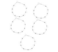 ZZHYGM 2pcs Necklace for Men Clavicle Chain Neck Jewelry Mens Choker Decor Accessories Man European and American Polymer Clay