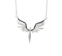 ZZHYGM 925 Wings Pendant Necklaces Women Jewelry A Guardian for Girls, Sterling Silver Angel Necklace